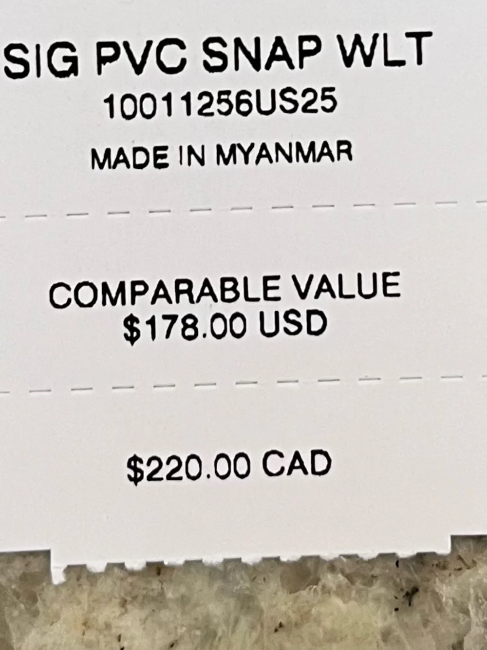 Coach Navy Signature Snap Wallet In Signature Canvas with Silver Logo - Picture 6 of 7